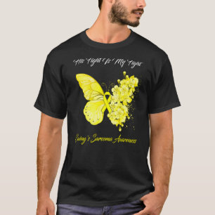 Camiseta Borboleta Sua Luta É A Aw Sarcoma da Minha Luta