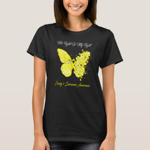 Camiseta Borboleta Sua Luta É A Aw Sarcoma da Minha Luta