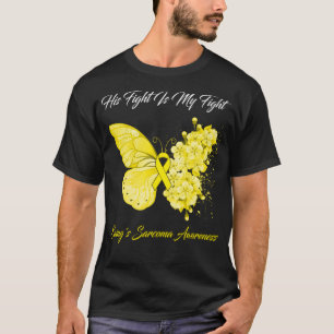 Camiseta Borboleta Sua Luta É A Aw Sarcoma da Minha Luta