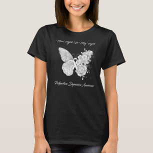 Camiseta Borboleta Sua Luta É Minha Luta Contra A Depressão
