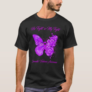 Camiseta Borboleta Sua Luta É Minha Luta Contra A Violência