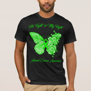 Camiseta Borboleta Sua Luta É Minha Luta Contra O Cancer Ad