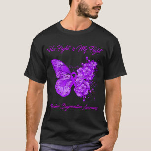 Camiseta Borboleta Sua Luta É Minha Luta Macular Degeneresc