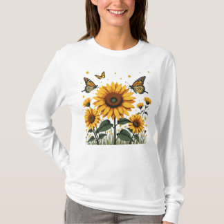 Camiseta Borboleta Sunflower