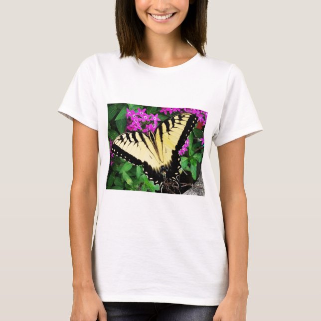 Camiseta Borboleta Swallowtail de Tigre Oriental #1 (Frente)