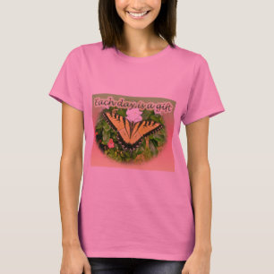 Camiseta Borboleta Tiger Swallowtail Cada dia é um present