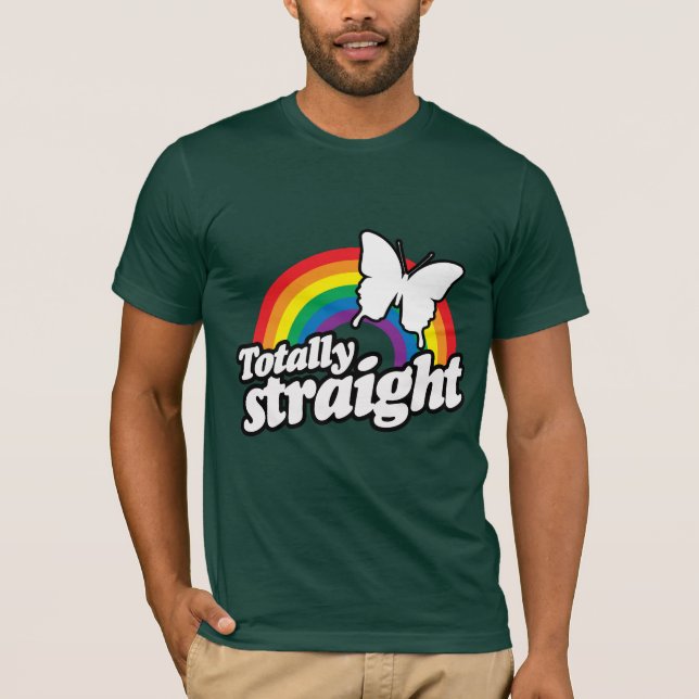 CAMISETA BORBOLETA TOTALMENTE HETERO (Frente)