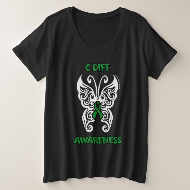 Camiseta Borboleta/Tribal...C Diff (Frente do Design)