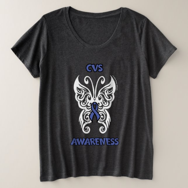 Camiseta Borboleta/Tribal...CVS (Frente do Design)