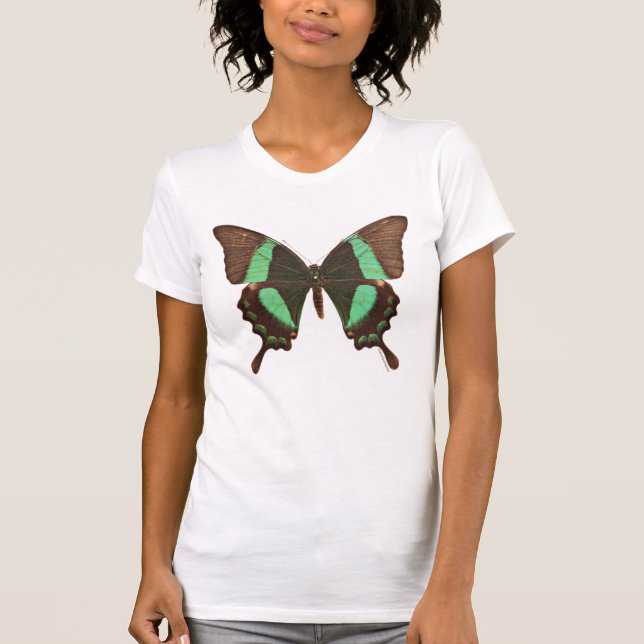 Camiseta Borboleta verde de Swallowtail (Frente)