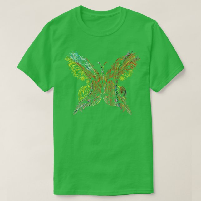 Camiseta Borboleta Vintage (Frente do Design)