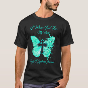 Camiseta Borboleta Vista Teto Para O Tio Frágil X Síndrome