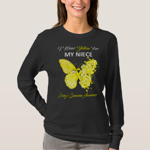 Camiseta Borboleta Visto Amarelo pelo Sarco da Minha sobrin