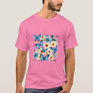 Camiseta Borboleta Whimsical e Teto Floral