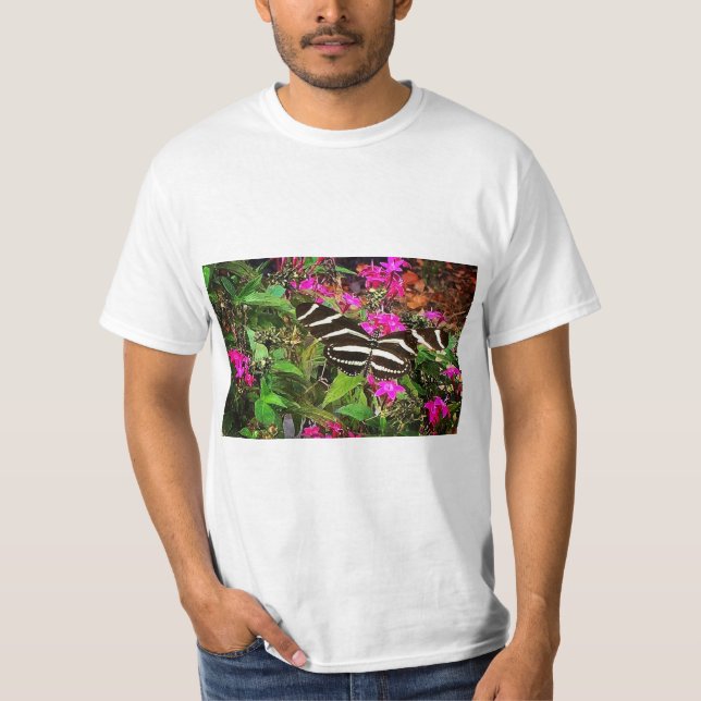 Camiseta Borboleta Zebra Longwing (Frente)