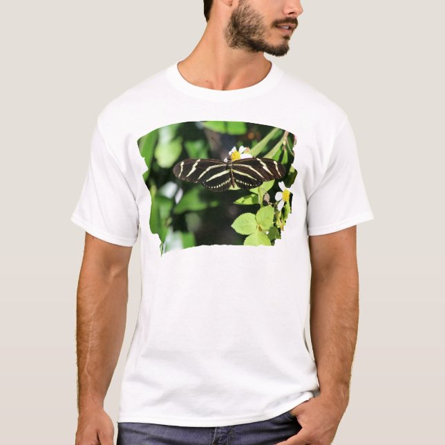 Camiseta Borboleta Zebra Longwing (Frente)