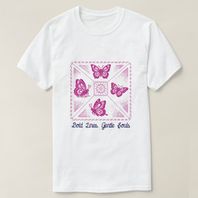 Camiseta Borboletas (Frente do Design)