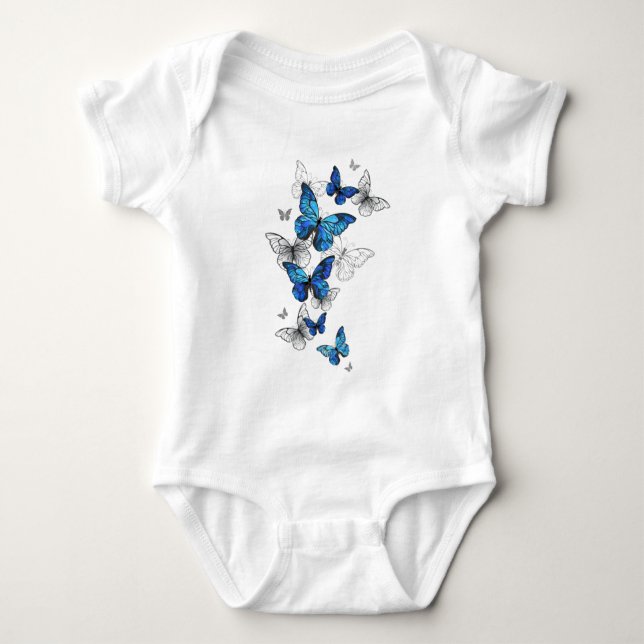 Camiseta Borboletas Azuis Morpho (Frente)