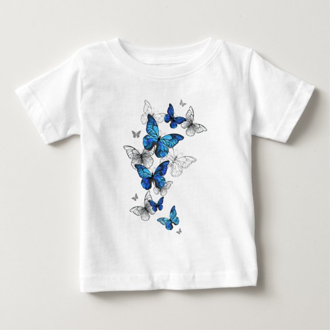 Camiseta Borboletas Azuis Morpho (Frente)