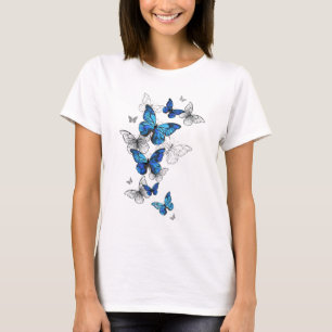 Camiseta Borboletas Azuis Morpho