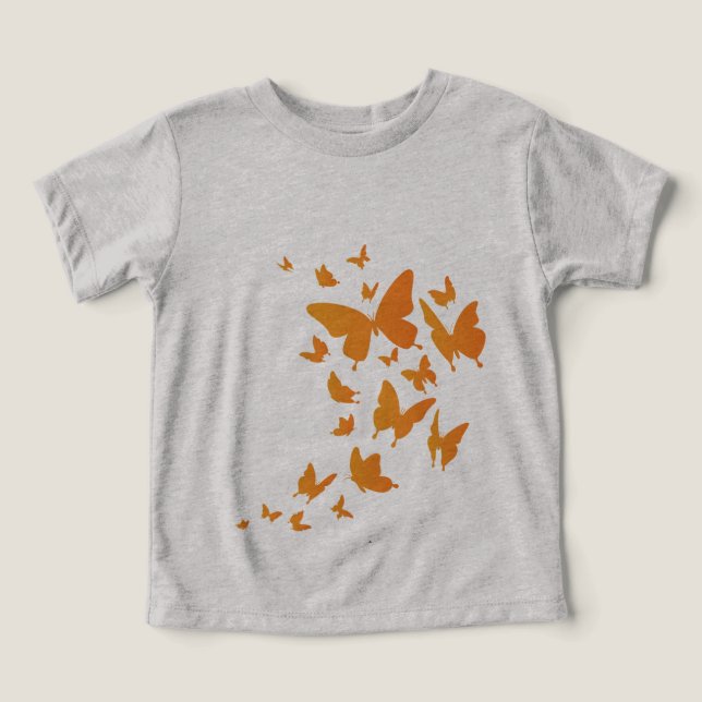 Camiseta Borboletas Bella + Canvas Tri-Blend (Design frontal)