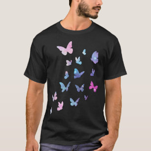 Camiseta Borboletas Borboletas Coloridas Borboleta Lavável