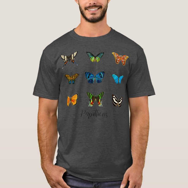 Camiseta Borboletas borboletas entomologia (Frente)