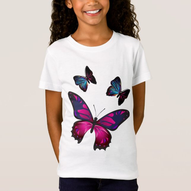 Camiseta Borboletas coloridas (Frente)