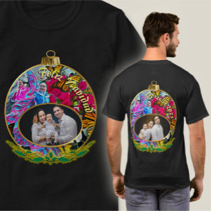 Camiseta Borboletas dançantes da família Feliz Navidad PV01