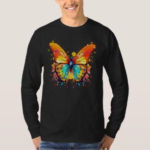 Camiseta Borboletas de Arte Lover Borboleta Colorida