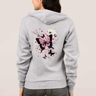Camiseta Borboletas de flores de cereja