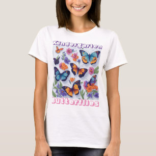 Camiseta Borboletas de Jardim de Infância