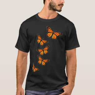 Camiseta Borboletas de Monarca Amantes da Natureza Inspirac