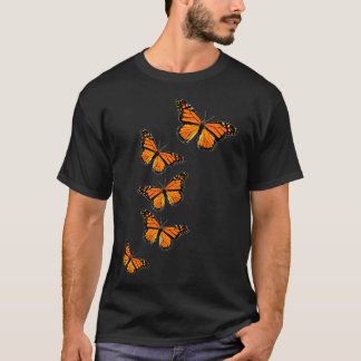 Camiseta Borboletas de Monarca Amantes da Natureza Inspirac