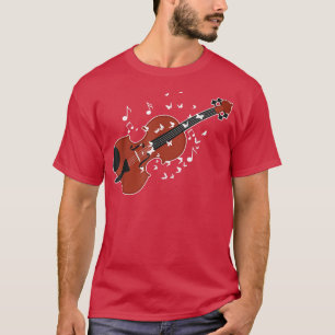 Camiseta Borboletas de música para jogadores de violinos329