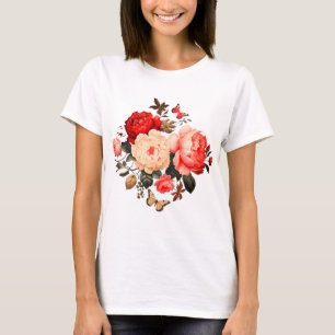 Camiseta Borboletas e Flores