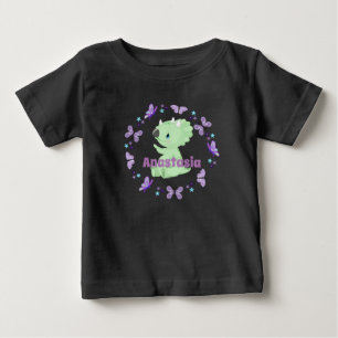 Camiseta Borboletas e flores personalizadas - Dinossauro be
