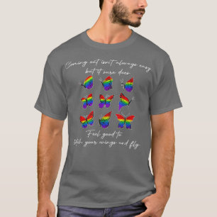 Camiseta Borboletas Espalhadas E Voando LGBT