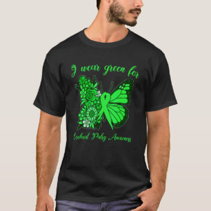 Camiseta Borboletas Eu Uso Verde Para Conscientização Da Pa