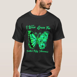 Camiseta Borboletas Eu Uso Verde Para Conscientização Da Pa