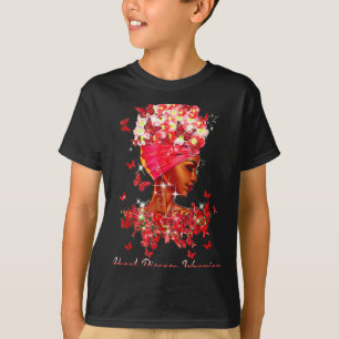 Camiseta Borboletas Guerreiras do Coração Mulheres Doença C