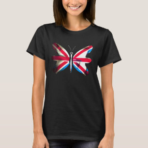 Camiseta borboletas insetos do reino unido cita Família