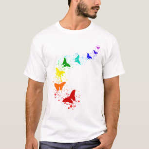 Camiseta Borboletas LGBT Orgulho gay