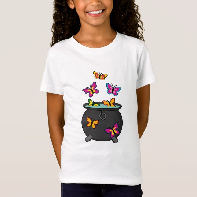 Camiseta Borboletas mágicas de caldeirão (Frente)