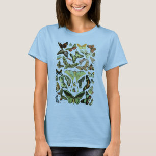 Camiseta Borboletas por Adolphe Millot