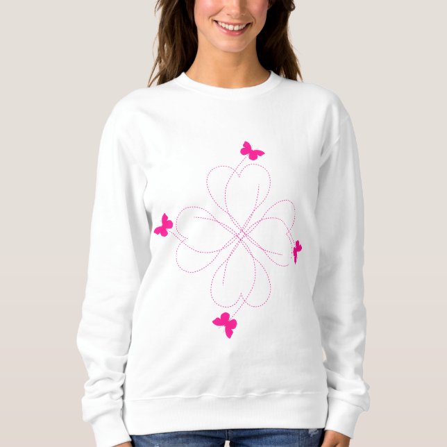 Camiseta Borboletas rosa (Frente)