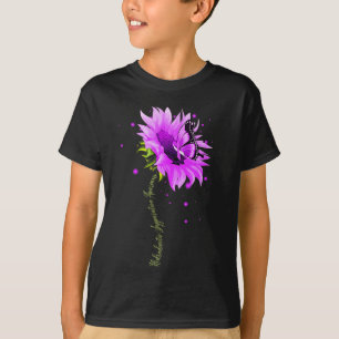 Camiseta Borboletas Roxas Sensibilização para a Sobredosage