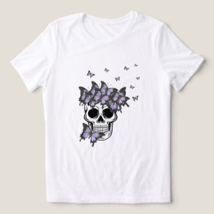 Camiseta Borboletas Roxas Vintage