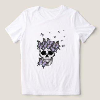 Camiseta Borboletas Roxas Vintage