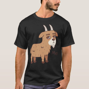 Camiseta Bord Goat Goes Meh Engraçado Pun